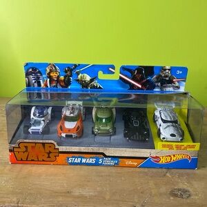 Hot Wheels Star Wars 5-Pack | R2-D2, Luke, Yoda, Vader, Stormtrooper | NIB